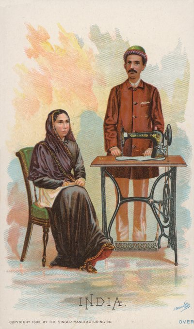 Máquina de coser, India de American School